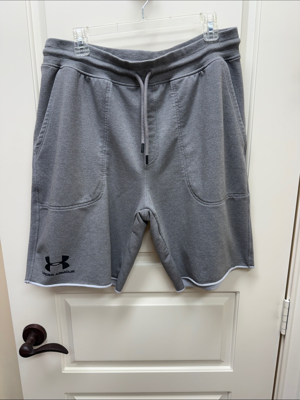 Under Armour Gray Fleece Athletic Shorts with Drawstring